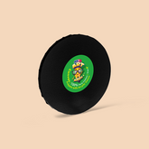 8-Inch Black Round Canvas Board